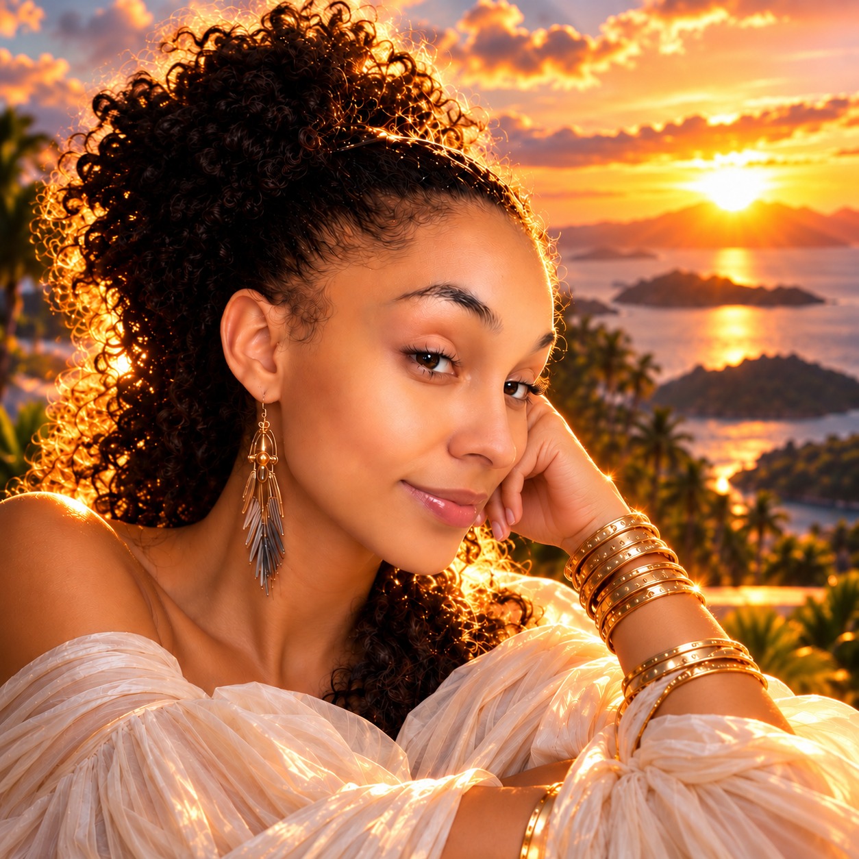 Shay-Lin Antoinette Smith in the approved golden-hour founder portrait.